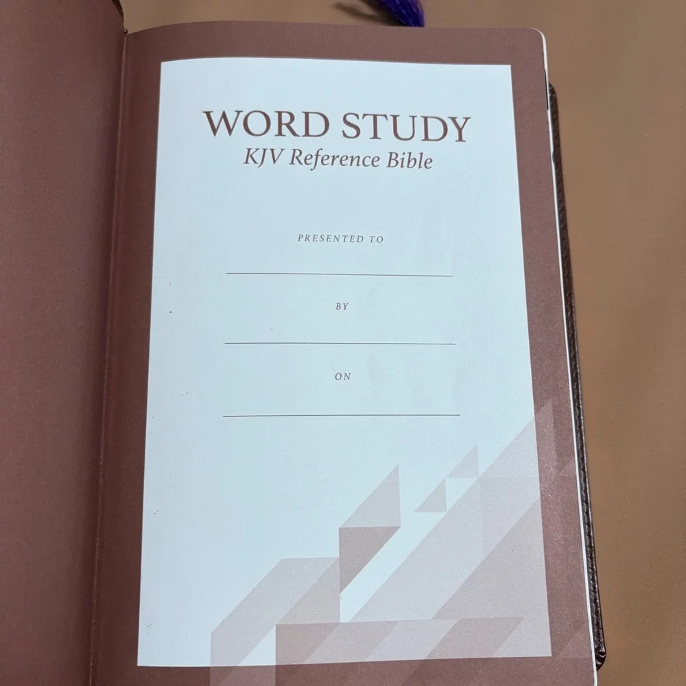 Thomas Nelson KJV Word Study Reference Bible Brown Leathersoft Indexed 2023